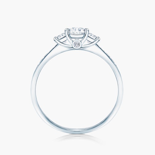 Pierścionek zaręczynowy Dream: białe złoto, diamenty